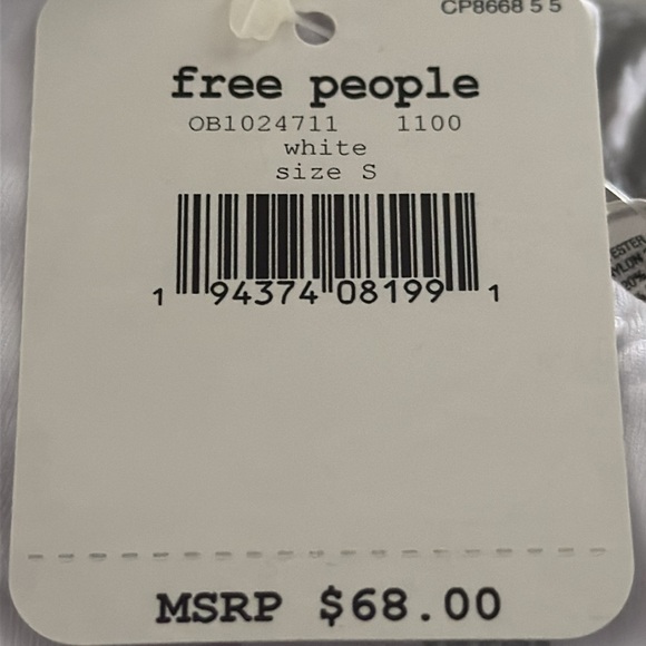 Brand New Free People Small White Ruffles Sanctuary Bra - Picture 8 of 8